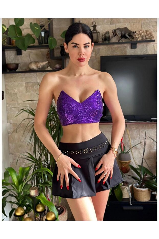 Sequined Bustier. - 1