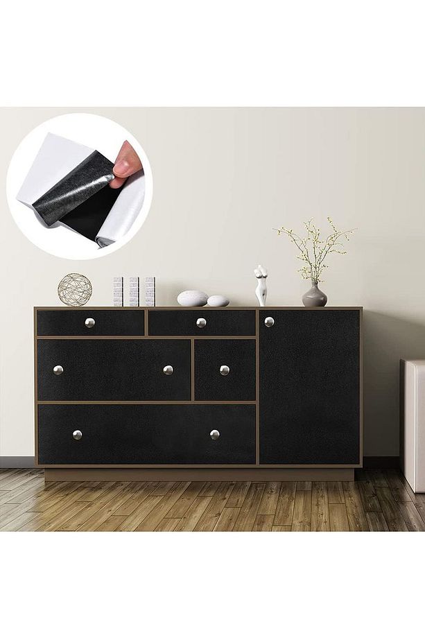 Yapışkanlı Alkantara Nubuk Tipi Kumaş 48 Cm X 100 Cm Renk Seçenekli - 5