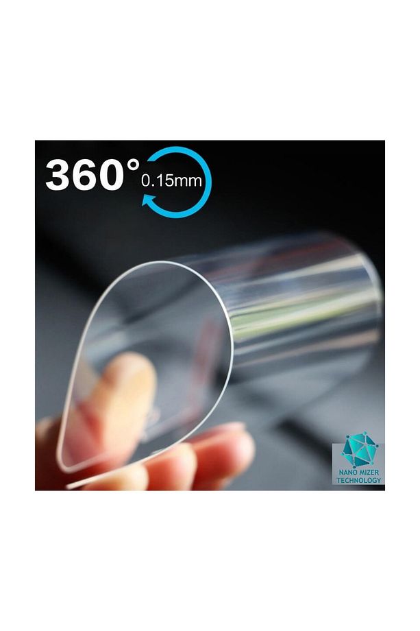 (ESNEK NANO CAM) iPhone 14 Plus Uyumlu İnce Darbe Korumalı Esnek Nano Ekran Koruyucu - 2