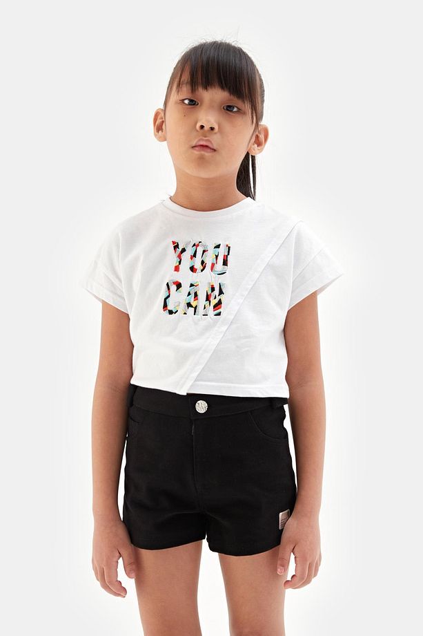 Bg Store Kız Çocuk Siyah Şort 23ss1tj4114 - 2