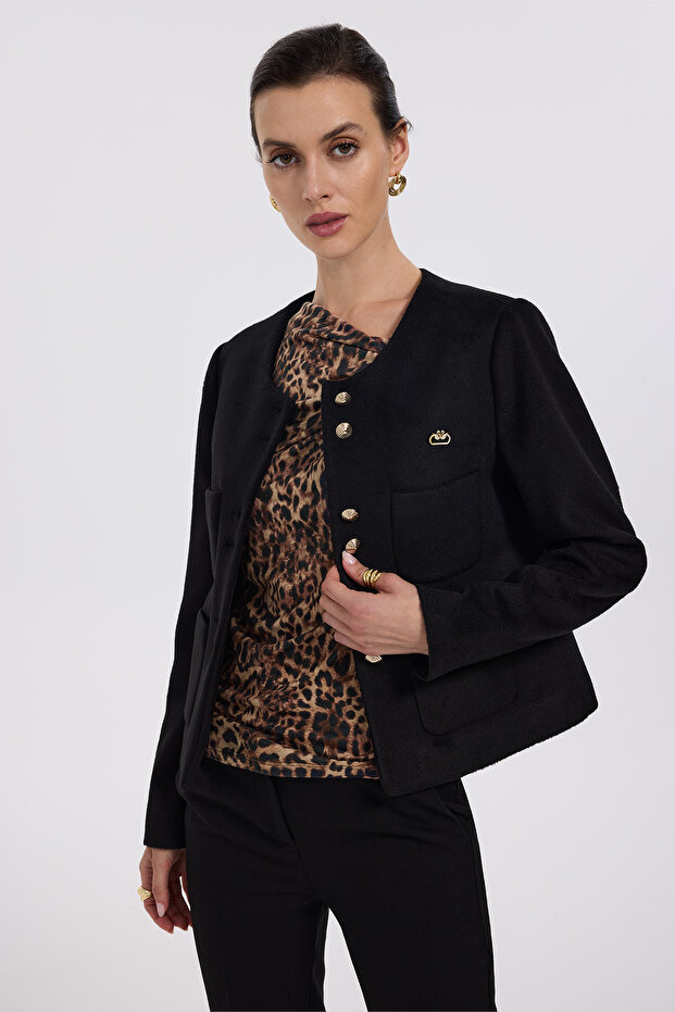 Torba Cepli Kaşe Ceket - 1