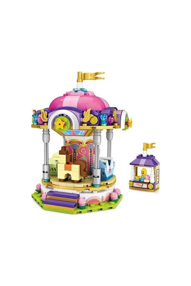 LOZ 1720 Merry Go Round DIY Mini Blocks Nano Building Toy Amusement Park - 1