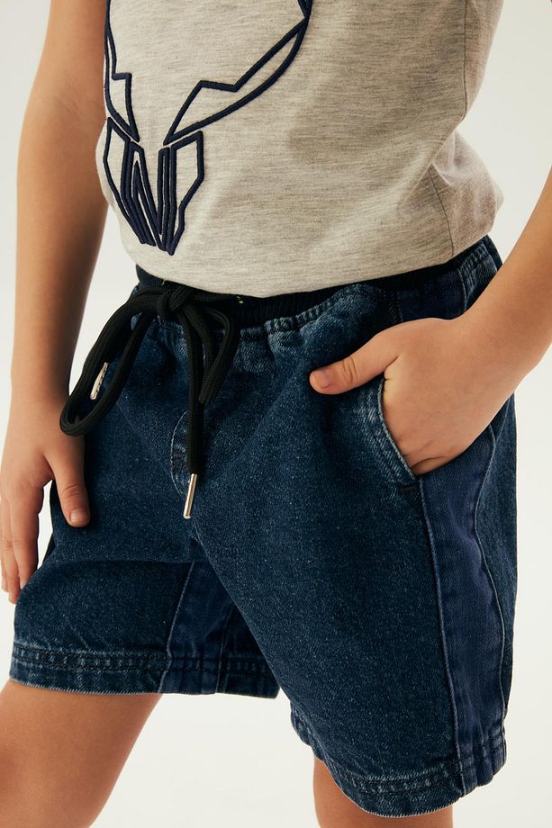 BG Store Erkek Çocuk Denim Şort - 4