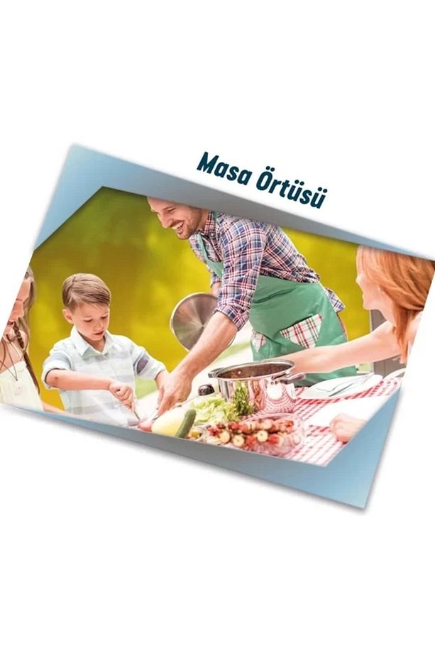 Tek Kullanımlık Polietilen Masa Örtüsü Gül - 80x100cm - 25ad/rulo - 3