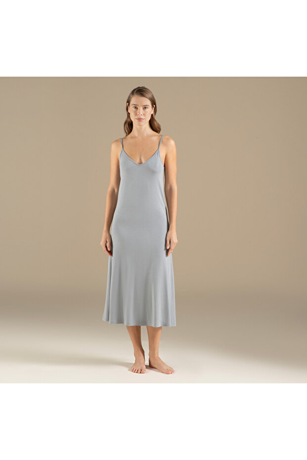 Darıan Elbise Açık Gri - 1