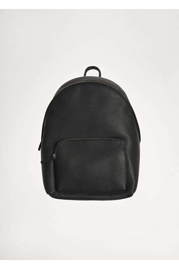 Compact Leather Effect Backpack - 3