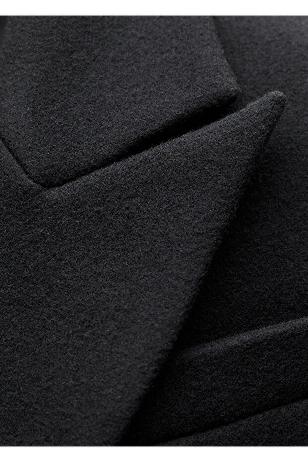 Kalıplı yün palto - 6