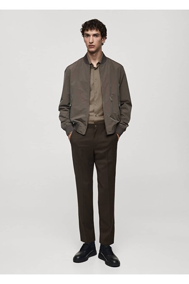 Bomber Jacket with Waterproof Technical Fabric - 2