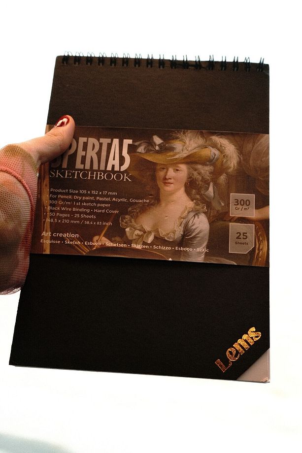 Sperta A5 Sketchbook 300gr 50 syf. 25 yaprak Sert Kapak Eskiz defteri - 3