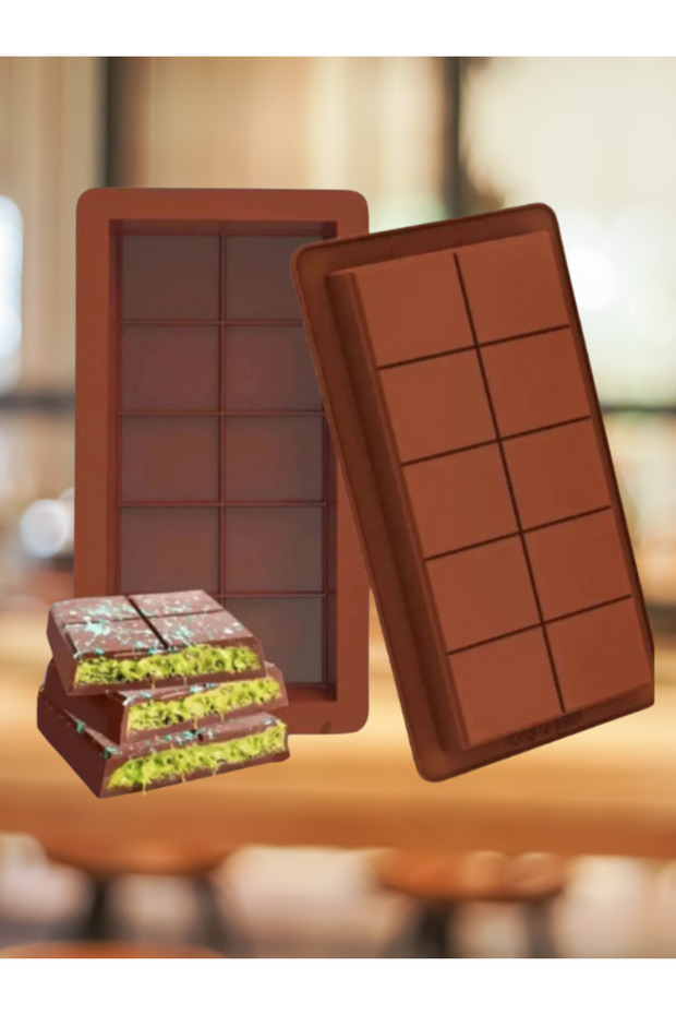 Dubai Ve Pişmaniyeli Çikolata Kalıbı Silikon Kalıp 27 X13,5 Yukselık 2 Cm/pişmaniye Çikolata Kalıbı - 7