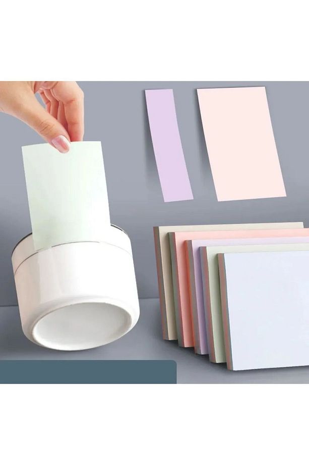 Pastel Renkler Yapışkanlı Not Kağıdı Postit 1 Adet 80 Yaprak - 3