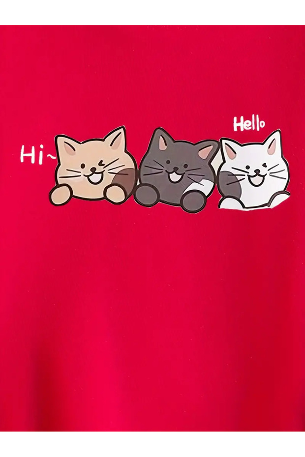 HİHELLO ÇOCUK KALIN KUMAŞ EŞOFMAN TAKIMI - 3