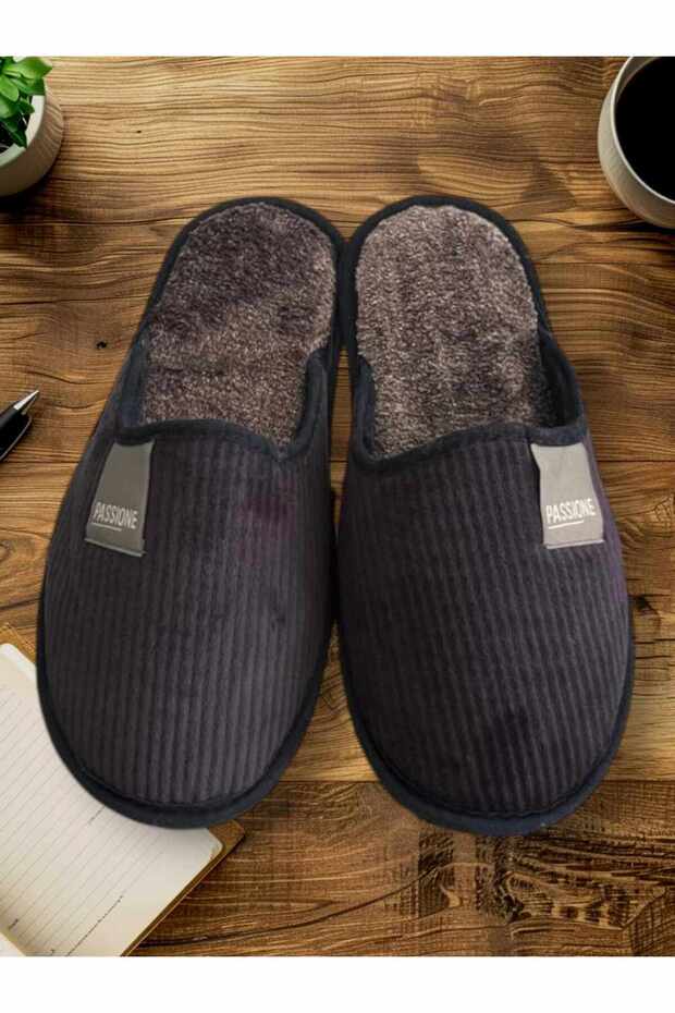 Men's Fur Inside Cold-Proof Soft-Soled Home Slippers Groom Dowry Slippers