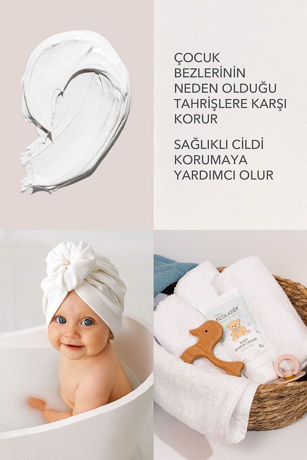 Bebek Pişik Kremi 0+ Yaş Yenidoğan Bakım Ürünü, Papatya Özü, Shea Yağı, Çinko Oksit, 100 ml - 5