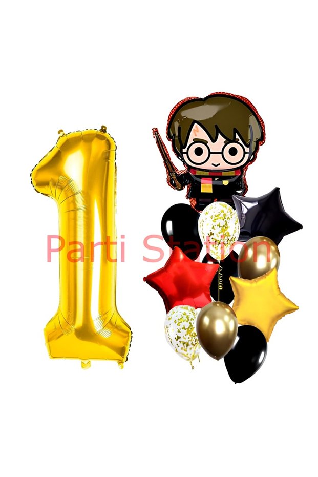 Harry Potter 1 Year Old Balloon Set Harry Potter Hogwarts Concept Birthday Party Balloon Set