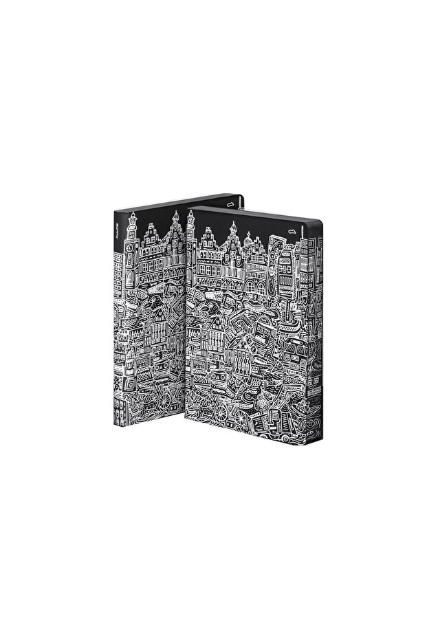 Grey Dotted A5 Notebook Frankfurt 52064