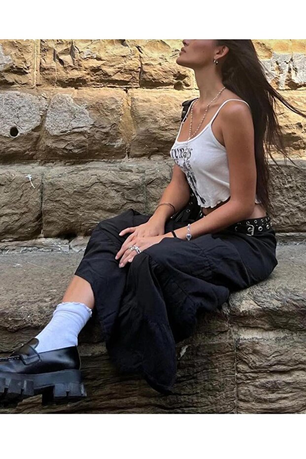 Basic Pileli Kadın Uzun Etek - 3