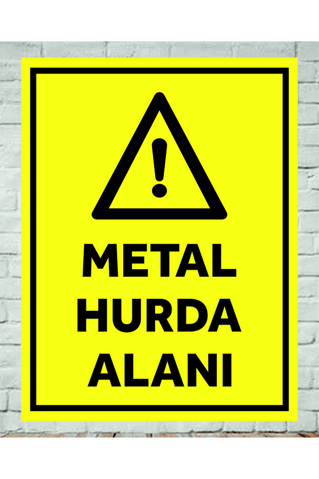 Metal Scrap Area 24X34 Pvc Sign Board