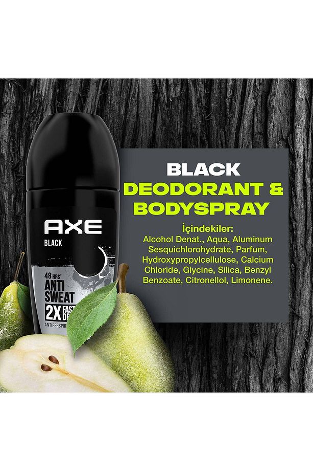 Erkek Roll On Deodorant Black 48 Saat Etkileyici Koku 50 ml X2 - 8