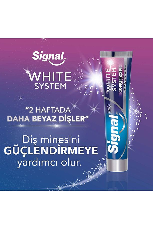 White System Diş Macunu Güçlü Beyazlık Güçlü Diş Minesi 75 Mlx4 - 4
