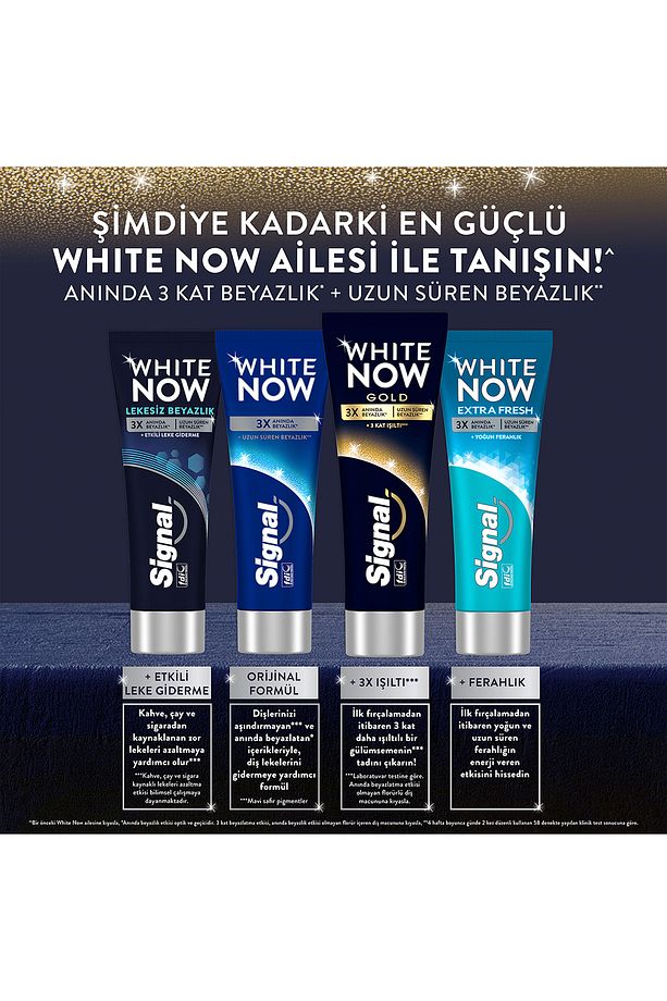 White Now Gold Beyazlatıcı Işıltı Diş Macunu 75ml X2 - 6