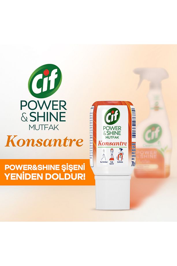 Power And Shine Mutfak Sprey 750 ml X2 Konsantre Kapsül Mutfak Temizleyici 70 ml X2 - 6