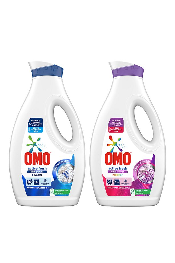 Sıvı Çamaşır Deterjanı Active Fresh Cold Power Beyazlar 1690 ml Cold Power Renkliler 1690 ml - 2