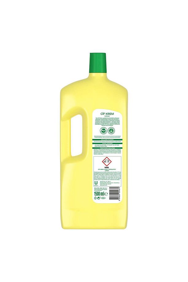 Krem Yüzey Temizleyici Limon Klor Boya Fosfat Paraben Içermez 1500 ml 2adet - 9