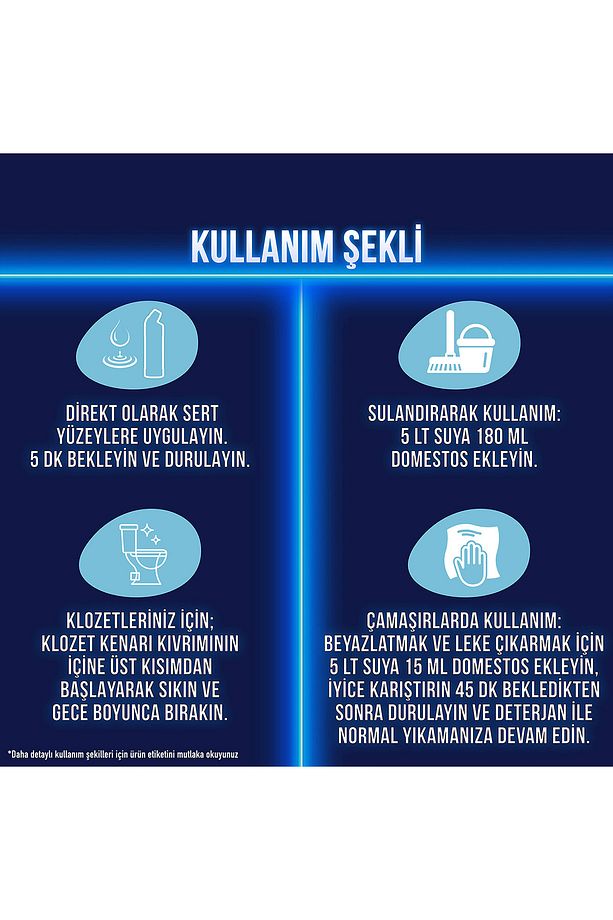 Yoğun Kıvamlı Çamaşır Suyu Kar Beyazı Maksimum Hijyen 750 ml 6 Adet - 7