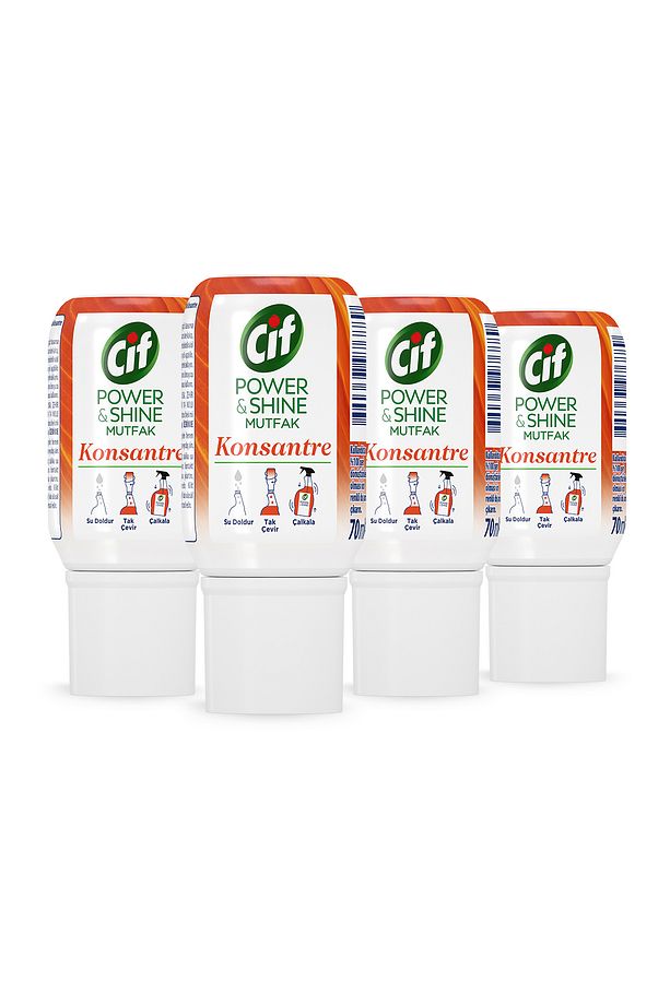 Konsantre Kapsül Mutfak Temizleyici 10 Kat Konsantre Zorlu Yağları %100 Çözer 70ml 4adet - 2