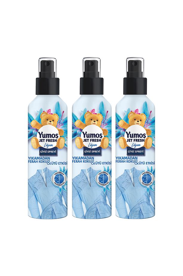 Jet Fresh Giysi Spreyi Yıkamadan Ferah Koku Ve Ütü Etkisi Lilyum 200 ml X3 - 2