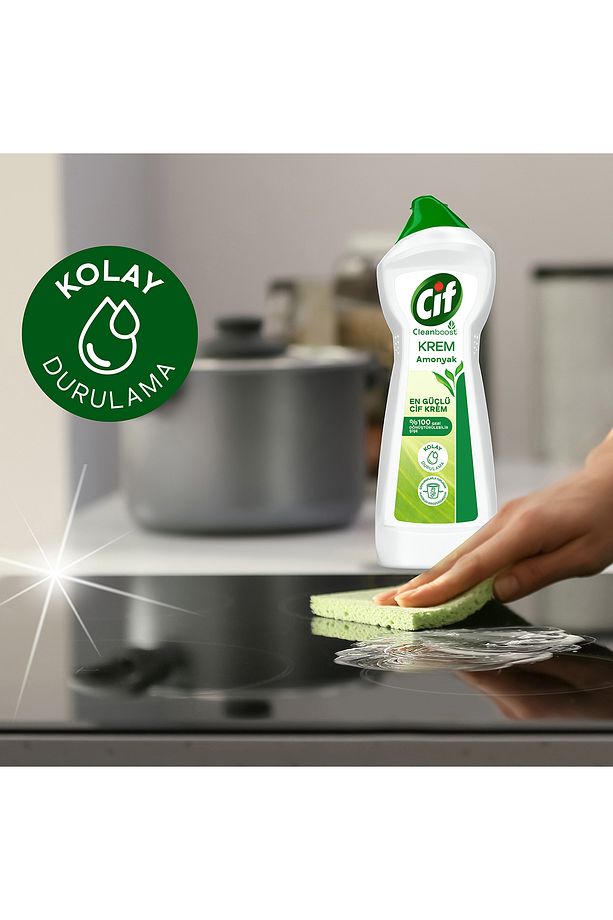 Krem Yüzey Temizleyici Amonyaklı Klor Boya Fosfat Paraben Içermez 750 ml 3 Adet - 7
