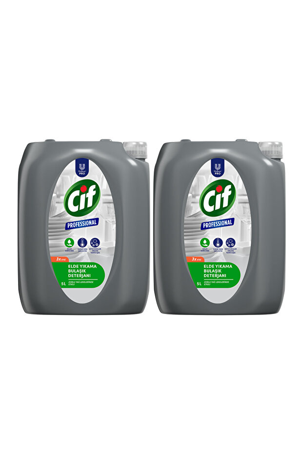 Profesyonel Bulaşık Deterjanı Elde Yıkama 5 L x2 - 2