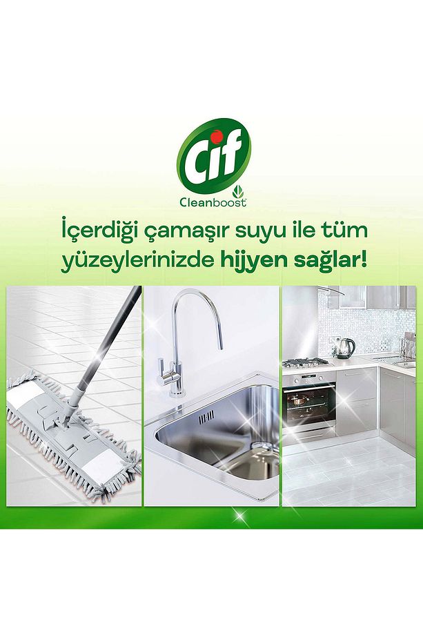 Jel Yüzey Temizleyici Tüm Yüzeyler Bahar Ferahlığı Çamaşır Suyu Katkılı 1500 ml 3 Adet - 4