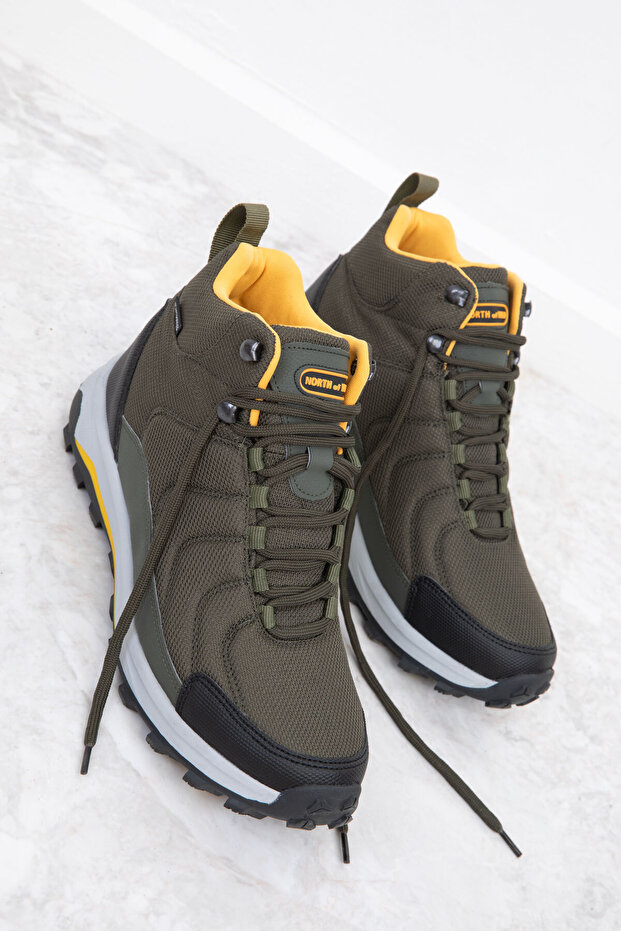 Férfi csizmák és csizmák, khaki-sárga 19632 - 5