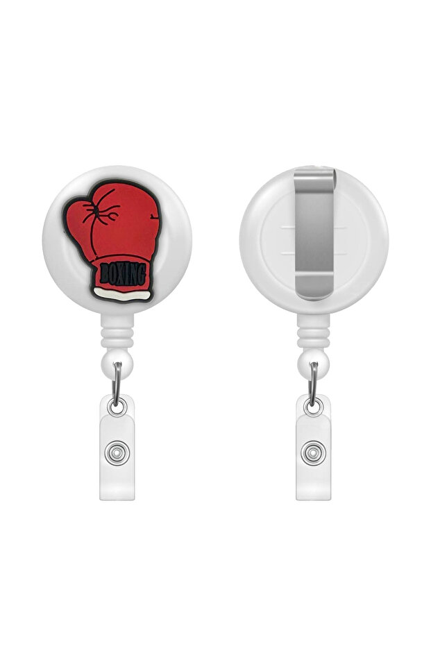 Red Boxing Gloves Figured Yoyo Card Holder Collar Lanyard Holder