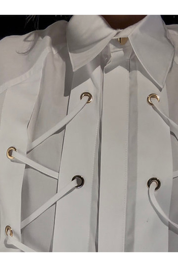 Tasarım Crop Gömlek - 5