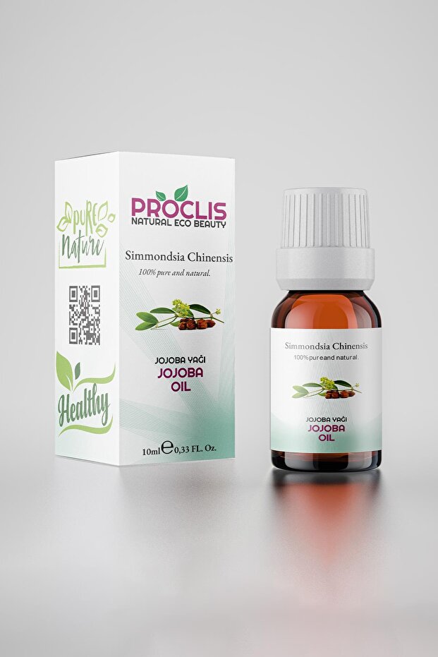 Cold-Pressed Jojoba Oil, 100% Natural Vegetable Carrier Oil, Jojoba Oil 10ml