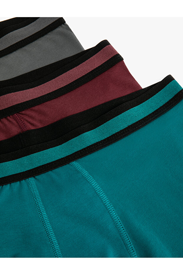 Basic Pamuklu 3'lü Boxer Seti - 5