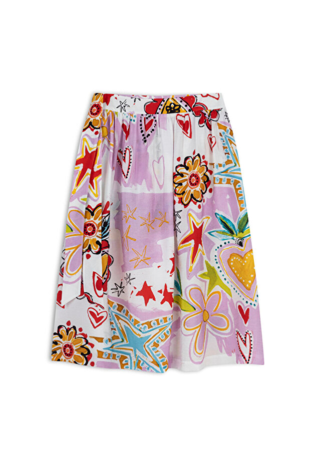 Görsel baskılı etek - 3