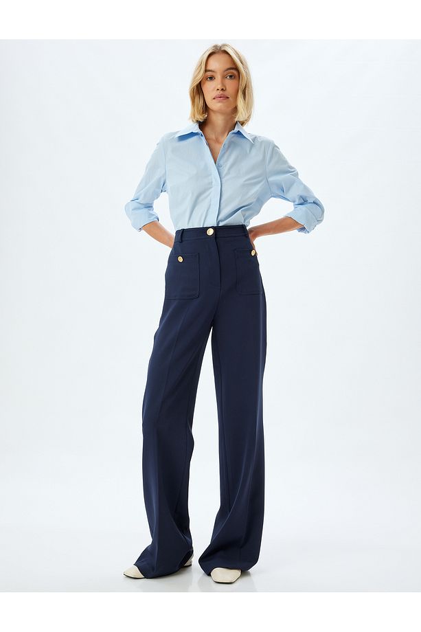 Uzun Kollu Pamuklu Regular Fit Basic Poplin Gömlek - 2