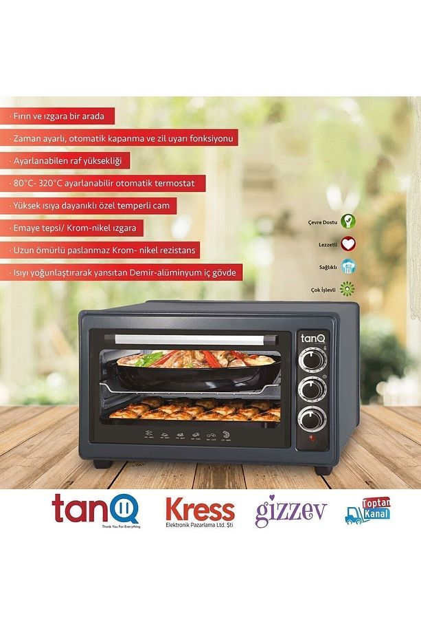 Kek Ustası Siyah Mini Fırın Tmf-3600 - 3