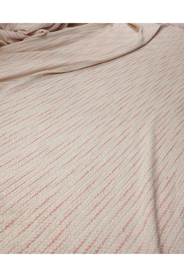 Simli Örme Krem Pembe Renklerde En: 130 cm - 7