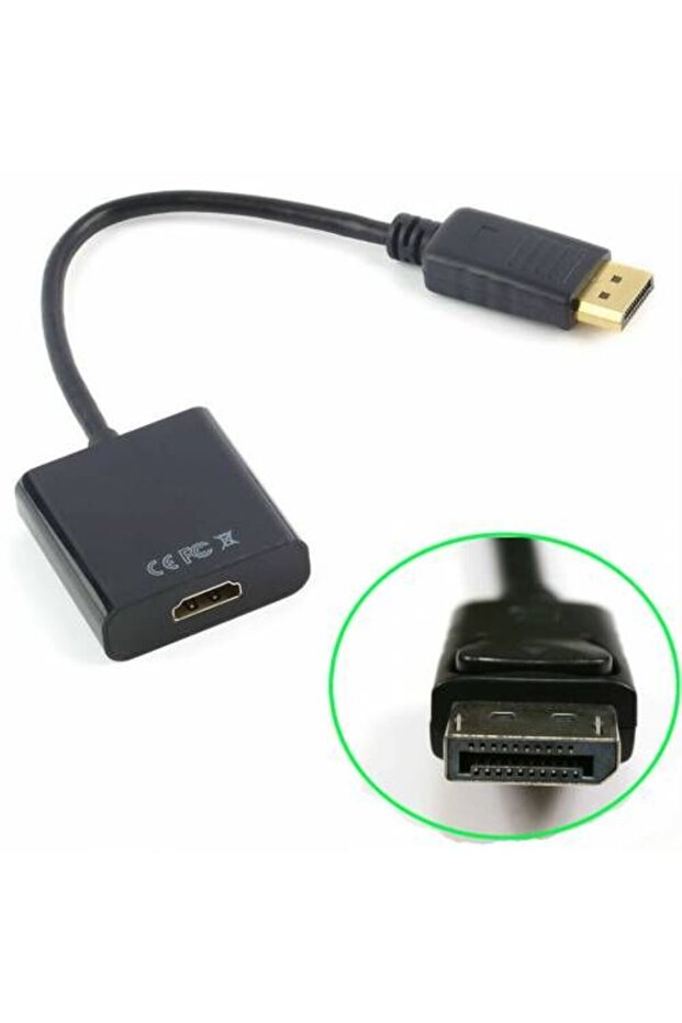 Displayport To Hdmi Dönüştürücü Adaptör Display Port Erkek Vga Dişi - 5