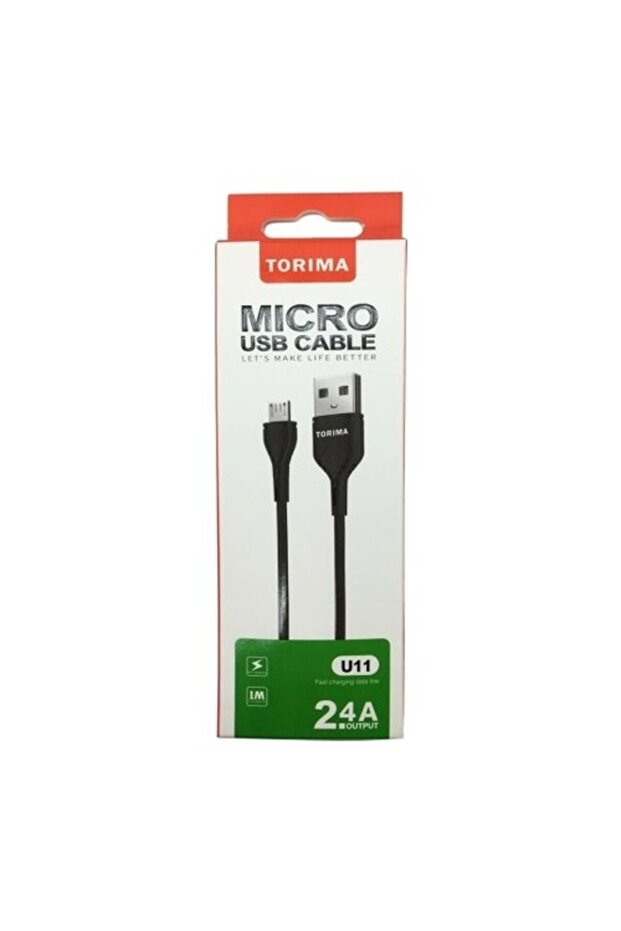 Micro Usb Halat Şarj Ve Data Kablosu 2.4 A - 1