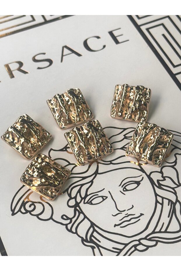 New Collection Top Branch Print Gold Coat-Jacket Button Set(2.3cm) - 3
