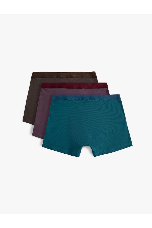Pamuklu 3'lü Basic Boxer Seti - 2