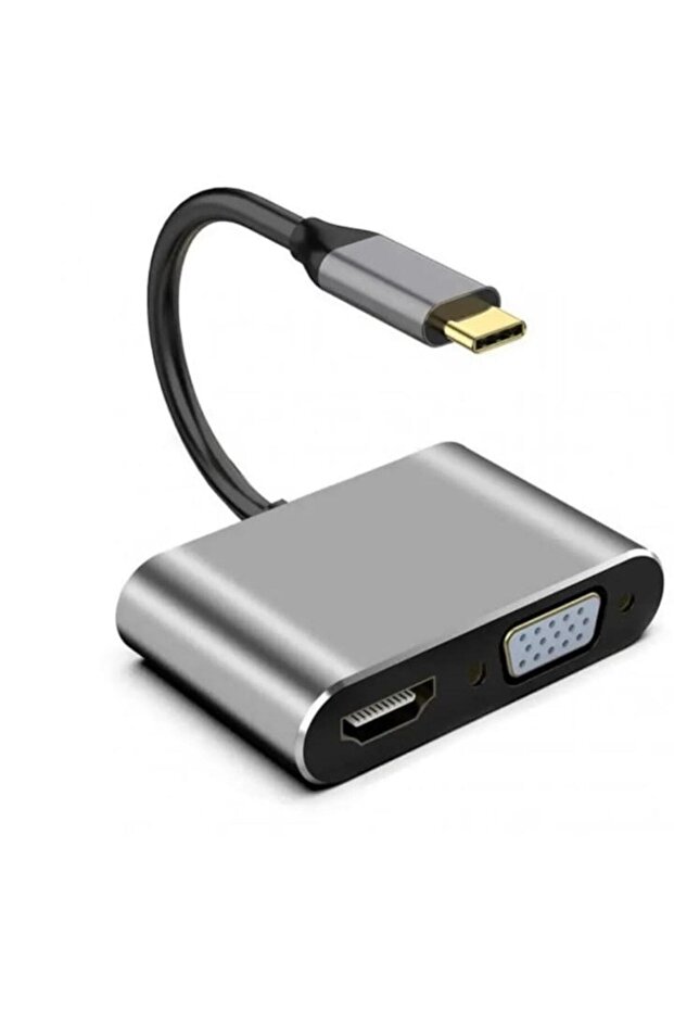 Type C 4 in 1 4K Hdmi- Vga-Usb 3.0-87W Type C Female