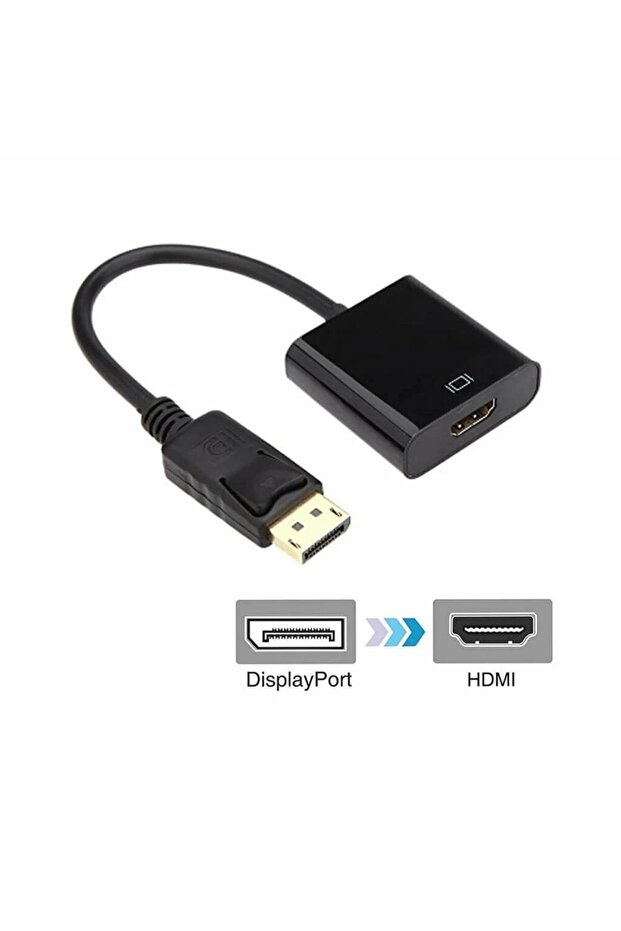 Displayport To Hdmi Dönüştürücü Adaptör Display Port Erkek Vga Dişi - 1