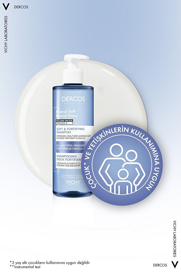 Dercos Kuru Saçlar İçin Saç Bakım Seti: Kepek Karşıtı Şampuan& Mineral Soft Bakım Şampuan 400 ml - 8